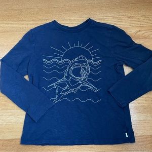 Gap Long Sleeve Shark Tee L